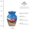 Casketique Car Cremation Urns for Adult Ashes Women & Men Combo Set of 2 - Blue Adult Male Urn for Ashes 1 Large & 1 Keepsake - Funeral Urn for Mom & Dad - 10 & 3 Inch view 3