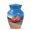 Casketique Car Urns for Adult Male 1 Large 4 Keepsake - Blue Cremation Urn - Burial Urn for Ashes for Women - Funeral Urns for Human Ashes Adult Female - 10 & 3 Inch view 2