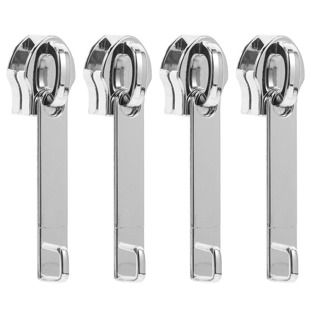 TEHAUX 4Pcs Size 10 Luggage Zipper Slider Replacement with Lock Hole