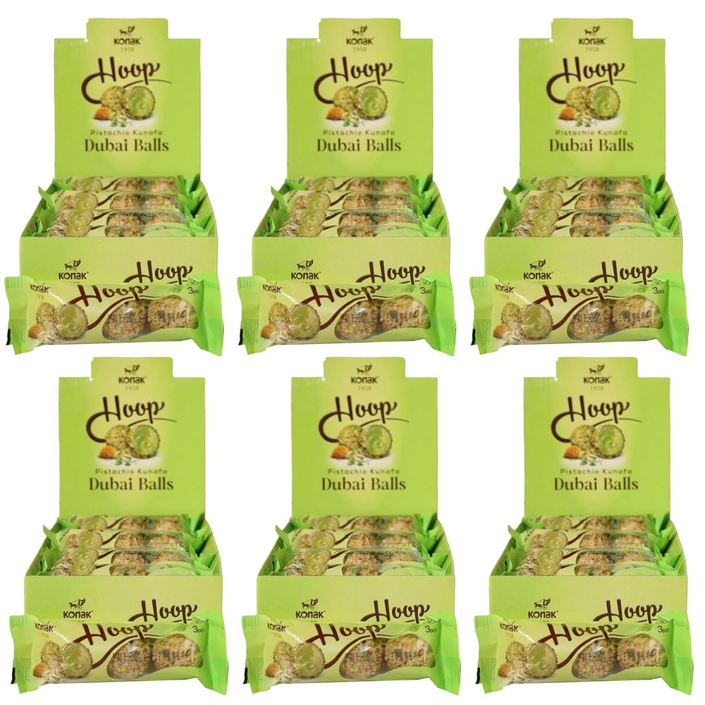 216 Dubai Chocolate balls - With Kunafe Delicious and concentrated flavor - perfect gift for special occasion -72 packs - 27 g Total 68.58 Oz