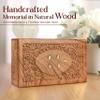 Ayan Handicraft Engraved Urns for Human Ashes Adult Female - Wood Cremation Urns, Wooden Urn, Decorative Urn, Urns for Human Ashes Adult Man view 2