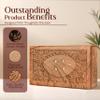 Ayan Handicraft Engraved Urns for Human Ashes Adult Female - Wood Cremation Urns, Wooden Urn, Decorative Urn, Urns for Human Ashes Adult Man view 3