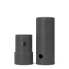 100 Count - 95mm 0.5mL & 1mL Empty Cartridge Paper Tubes with Foam Insert Child Resistant Press Button - BPA Free - Paperboard (Black) view 2