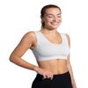 Tommie Copper Seamless Compression Bra with Back Support - Wireless, Soft and Stretchy Posture Corrector - White, Medium view 1