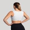 Tommie Copper Seamless Compression Bra with Back Support - Wireless, Soft and Stretchy Posture Corrector - White, Medium view 4