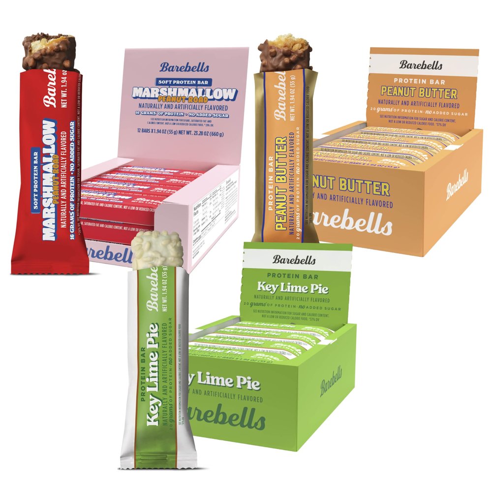 Barebells New On The Block Bundle (3 Mix Pack) 36 Total Bars, High Protein Snacks, with 16g and 20g Protein & No Added Sugar On-the-Go Breakfast or Post-Workout Treat