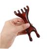 GANAZONO 2pcs Hair Scalp Massager: Head Massager Scalp Portable Head Scratcher Sandalwood Comb Brush for Hair Brown view 4