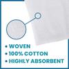 4 x 4 inch Gauze Sponges, 100% Cotton, 12-Ply Woven Non-Sterile Gauze, 400 Pc (2 Packs of 200) view 3