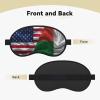 Personality Silk Madagascar Flag Sleep Mask for Men Women Soft Skin-Friendly Eye Cover Airplane Travel Essentials Night Sleeping view 2