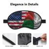 Personality Silk Madagascar Flag Sleep Mask for Men Women Soft Skin-Friendly Eye Cover Airplane Travel Essentials Night Sleeping view 3
