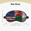 Personality Silk Madagascar Flag Sleep Mask for Men Women Soft Skin-Friendly Eye Cover Airplane Travel Essentials Night Sleeping view 4