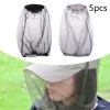 predolo 10x Head Net Mesh, Fly Face Cover Lightweight Removable Neck Fly Netting for view 4