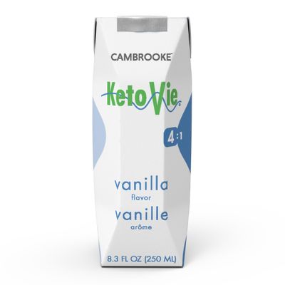 Oral Supplement KetoVie 4:1 Vanilla Flavor Liquid 8.3 oz. Case of 30