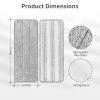 10Pcs Joymoop Mop Replacement Pads, 15 * 4.9'' Universal Mop Pads Mop Head Refills Washable Wet Mop, Compatible with Most 11-14 Size Mops view 2