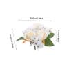VOSAREA Artificial Floral Candle Wreath Elegant Wedding Candle Rings for Home Decor Party Celebration Yellow Rose Arrangement for Table Decoration view 2