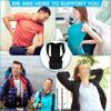 NSUQOA JSEIAJB Female Male Posture Corrector Adjustable Back Support Nylon Elastic Shoulder Back Brace Corset Back Belt(Blue,XXXL code) view 3