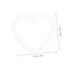 CHILDWEET 6set Heart Shape Wreath Forms Bulk Crafts DIY Floral Wreath Making Frame Kit view 2