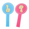 Housoutil 2pcs Classroom Voting Thumbs Down Paddles Foam Student Interaction Tools for Teacher Feedback Engagement and Interactive Learning Activities Blue Pink view 1