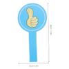 Housoutil 2pcs Classroom Voting Thumbs Down Paddles Foam Student Interaction Tools for Teacher Feedback Engagement and Interactive Learning Activities Blue Pink view 2