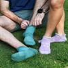 Mokah Stone Diabetic Ankle Socks for Men Women, Moisture-Wicking Non-Binding Cushioned Neuropathy Sock, 3 Pairs view 3