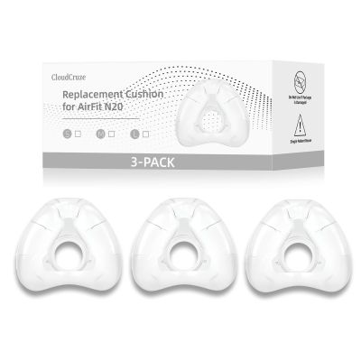 3 Pack Replacement Nasal Cushion for ResMed AirFit N20, Compatible with Original Frame, Reliable Seal and Durable Replacement Supplies, Large