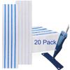 20 Pack Microfiber Disposable Mop Pads for Rubbermaid Quick Connect System Mop - Wet Dry Cleaning Replacement Mopping Pad for Bona,Turbo,Norwex and All 16 17 18'' Flat System Mop view 1