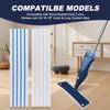 20 Pack Microfiber Disposable Mop Pads for Rubbermaid Quick Connect System Mop - Wet Dry Cleaning Replacement Mopping Pad for Bona,Turbo,Norwex and All 16 17 18'' Flat System Mop view 3