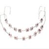 1 Pack Temporary Tooth Decoration with Metal Wires,Metal Bracket and Orthodontic Ligature Ties,Props for Dental Students to Practice and Orthodontist Explain (Pink) view 1