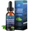 (2 Pack) Organic Moringa Leaf Extract Liquid Drops Supplement 1000mg with Turmeric and Black Pepper for Energy, Antioxidant and Skin, Green Superfood Supplement for Women Men, Vegan, 1 Fl Oz view 1
