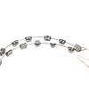 1 Pack Temporary Tooth Decoration with Metal Wires,Metal Bracket and Orthodontic Ligature Ties,Props for Dental Students to Practice and Orthodontist Explain (Black) view 2
