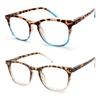 Reading Glasses, Women's Sexy Leopard Print Reading Glasses, Peshoriadm Readings Glassess For Women (Blue+Transparent,+1.5) view 1