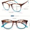 Reading Glasses, Women's Sexy Leopard Print Reading Glasses, Peshoriadm Readings Glassess For Women (Blue+Transparent,+1.5) view 3