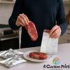 100 Count 1 Gallon Mylar Bags with Labels, 20-10''x14''/35-8''x12''/45-7''x10'' Heat Sealable Airtight Aluminum Bags, 11 Mil Total Thicker Long-Term Food Storage Pouches Silver view 3