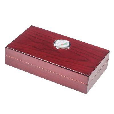 GRFIT Cedar Wood Cigar Case Cuban Humidor Portable Cigar Storage Box Travel Accessories(Red)