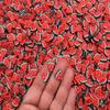 10mm Large Watermelon Polymer Clay Fruit Slices, Faux Fruit Sprinkles, Miniature Watermelon Charms, Nail Art Slices (Non Edible) (15g bag) view 1