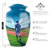 Casketique Baseball Adult Male Urn for Ashes - Large Urn for Human Ashes - Burial Urns for Adults Human Ash - Blue Urns for Adult Female - Memorial Ash Holder for Humans - 10 Inch view 2