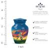 Casketique Baseball Adult Size Cremation Urns for Mom & Dad - Blue Memorial Urn for Ashes for Women 1 Large & 1 Keepsake Urn - Burial Urns for Adult - 10 & 3 Inch view 3