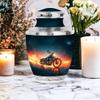 Remembrate Motorcycle Cremation Urns for Human Ashes Men - Green Father and Mother Urns for Human Ashes 3 Inch with 10 Inch Set - Funeral Urn for Men and Women Remains view 4