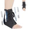 AIDY-PRO Lace Up Ankle Brace with Metal Side Stabilizers, Adjustable Lace-Up Ankle Braces for Men and Women Sprained Foot Support Brace for Posterior Tibial Tendonitis Achilles Tendon Injury L view 1