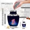KARYLIZ Basketball Urns for Human Ashes Adult Man 3 Cubic Inches - Small Keepsake for Male Mini Urn for Mom Female Burial Funeral Urns for Adult Ashes Men & Women - Cremation Keepsake Urn 3Inch view 2