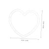 Zerodeko 6set Heart Wreath Frame Plastic Floral Arrangement Holder for DIY Craft Supplies and Wedding Supplies view 2