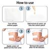12 Pcs White Castor Oil Pack Wrap, 4.33Inches Self-Adhesive Castor Oil Patches Disposable, Portable Anti Massage Oil Leak(Water-Resistant) view 4