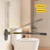 Folding Toilet Grab Bar, Designed for People with Limited MobilityFoldable Wall Mounted Safety Support Non Slip Toilet Grab Bar, with Night Light(Beige,Style 1) view 3