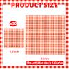 50 Count Red and White Gingham Paper Napkins, Disposable Checkered Cocktail Napkins for Picnic, BBQ, Farmhouse Party, Summer Birthday, Teacher Appreciation, and Back to School Table Decorations view 2