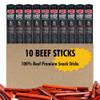 Jerky.com 100% Original Beef Snack Sticks 10 Pack | Sugar Free, Low Carb, High Protein Keto Snacks | Delicious Gluten Free Beef Jerky Sticks | Gifts for Men view 1