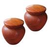 FUNNETOYU 2pcs Small Keepsake Urns for Human Ashes and Pet Hair Premium Memorial Containers for Ashes for Home and Remembrance view 1