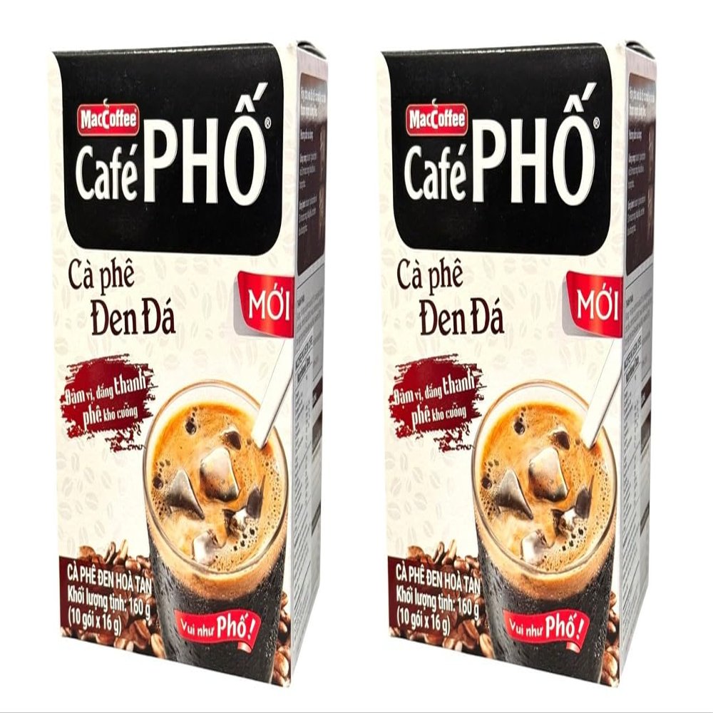 Instant Coffee Powder, Quick Dissolving (2 PACKS, BLACK COFFEE)