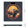 Weighing Scale for Body Weight Scales Digital Scale Portable Smart Wild American Bison Mountains Printed Bathroom Scale view 2