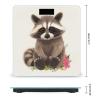 Weighing Scale for Body Weight Scales Digital Scale Portable Smart Raccoon Printed Bathroom Scale view 2