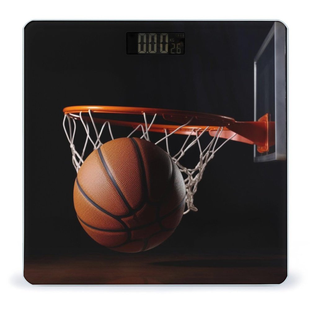 Weighing Scale for Body Weight Scales Digital Scale Portable Smart Basketball Printed Bathroom Scale